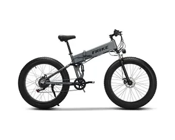 A folding electric bike with fat tyres